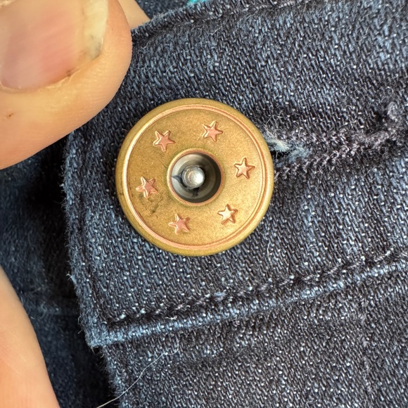 G:21 Women's Fit & Flare Dark Wash Blue Jeans Size 13 Flare Leg Low Rise Y2K - Picture 4 of 14